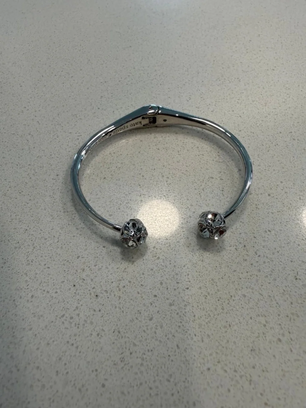 Kate Spade Lady Marmalade Open Cuff Bracelet SILVER - Picture 3 of 5
